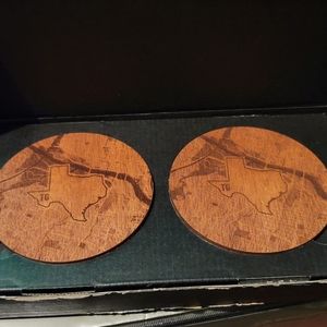 State of Texas woodchuck coasters